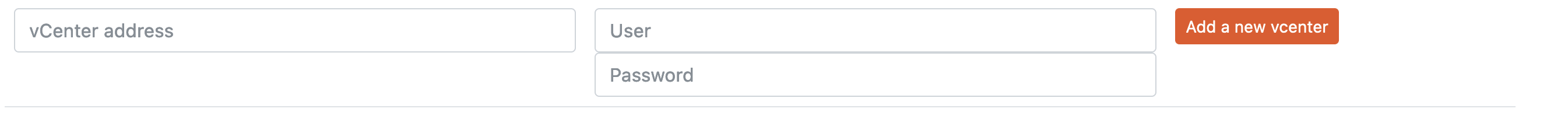 add new vcenter form