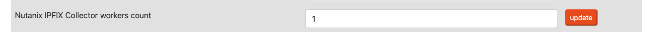 ensure that 'Nutanix IPFIX Collector workers count' is > 1