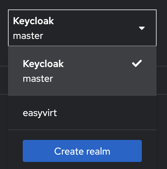 Chose easyvirt realm