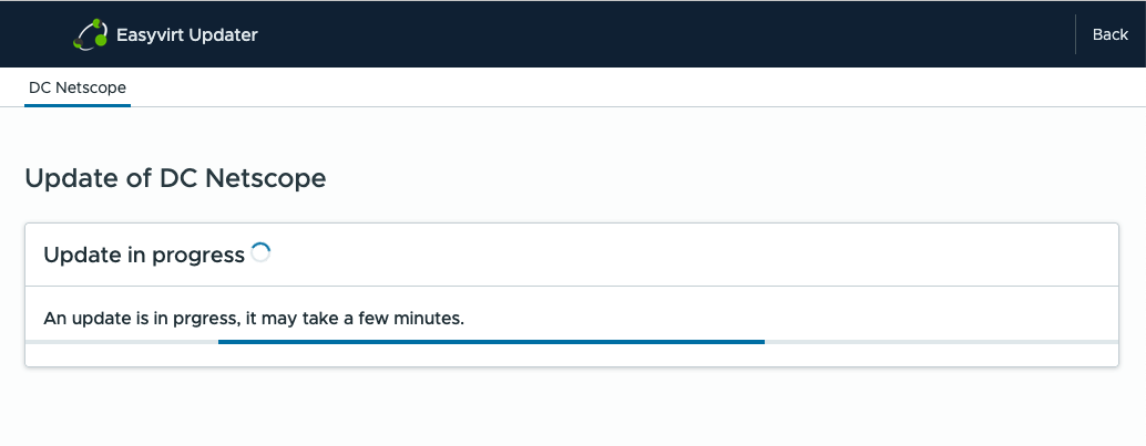 Select and upload the updater archive
